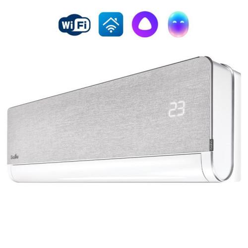 Кондиционер Ballu Boho DC BSNI сплит-системы инверторного типа Ballu Boho DC BSNI-10HN8  и BSNI-13HN8 для помещений площадью до  26 м² и 32 м² соответственно, мин. рабочая температура воздуха для внешнего блока -15 °С, класс энергоэффективности - A+++, с ионизатором и возможностью Wi-Fi (опция).
